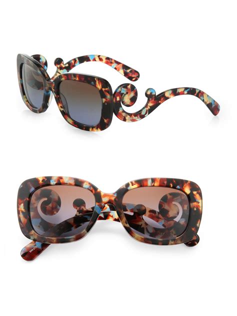 prada baroque sunglasses square|prada baroque sunglasses tortoiseshell.